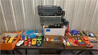 Toy car lot ! Semi car storage, toys