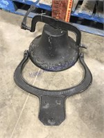 Cast iron bell-approx 14" across