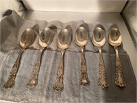 6 sterling spoons