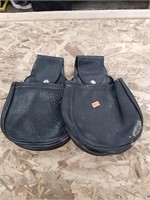 Two leather shooting bags