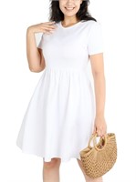 P4252  POSESHE Plus Size Summer Dress, 2XL