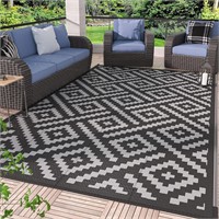 GENIMO Outdoor Rugs 8x10 Waterproof  Reversible Ma