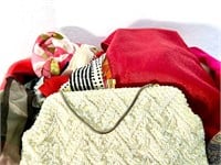 Vintage Beaded Handbag and loads of silk scarfs
