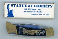 Statue Liberty Commemorative Knife 4”