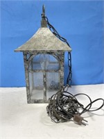 Outdoor Hanging Electrified Lantern
