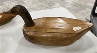 Large Wood Carved Duck