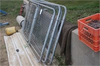 Chain Link Dog Kennel, Approx 6Ft X 8Ft X 4Ft
