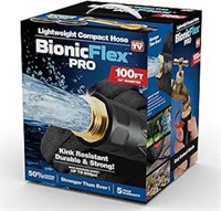 Bionic Flex PRO 100’ Garden Hose, Heavy Duty & Lig