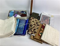 Quilting Supplies including raw fabric in