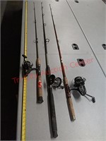 3 fishing poles
