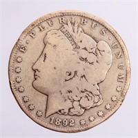 Coin 1892 CC Morgan Silver Dollar Key