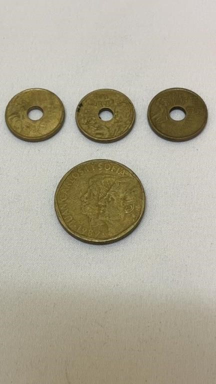 4 Spanish Coins