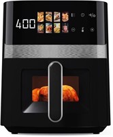 8QT Air Fryer  Clear Windows  9-in-1 Functions  Cr