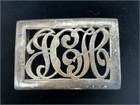 Sterling Silver Monogram Belt Buckle ‘GCH’