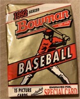 1992 Bowman Baseball Cards Pack