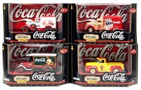 (4) 1:43 1998 Mattel Matchbox Coca-Cola Collection