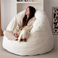 N&v Large Shell Bean Bag Chair, Adult Size Bean