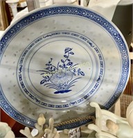 BLUE DECORATED ASIAN PLATE