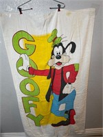 Vintage Goofy Bath Towel Disney