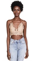 Free People Women's Adella Bralette, Nude, Tan, S