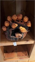 Wooden Bird Decor Piece