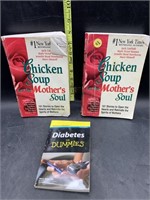 2 chicken soup books and diabetes for dummies