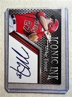 MIKE TROUT ICONIC INK PRINTED AUTO