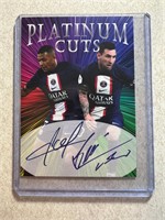 LIONEL MESSI KYLIAN MBAPPE PLATINUM CUTS PRINTED