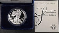 2021-W PROOF AMERICAN SILVER EAGLE OGP