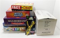 * Lot of New and Vintage Board Games & Box of