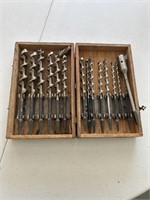 NICE SET OF AUGER DRILL BITS