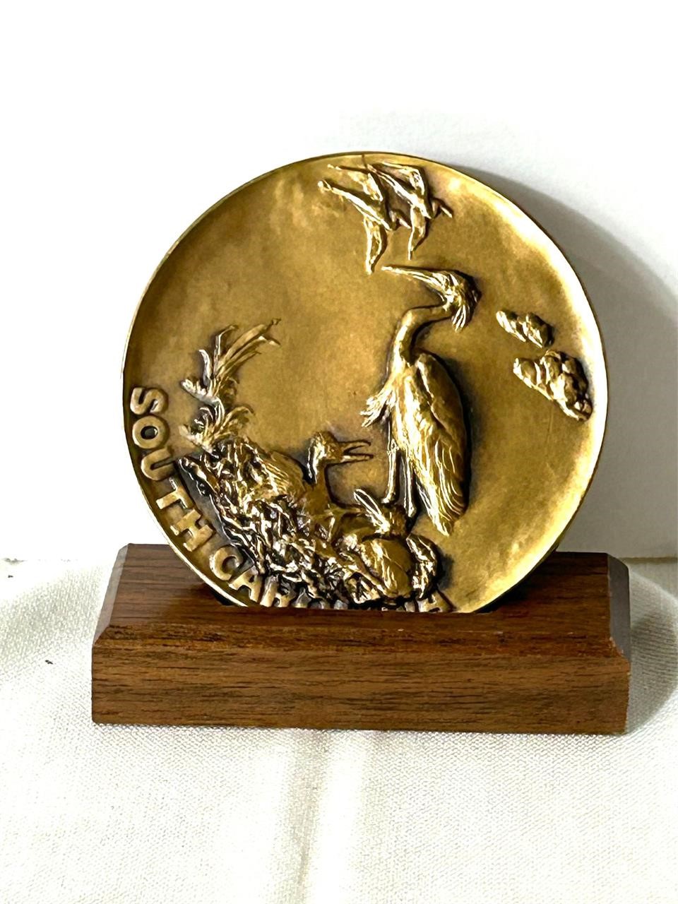 1997 Brookgreen Bronze Medallion on stand