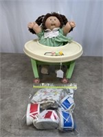 Vintage Cabbage Patch doll with walker. Marked