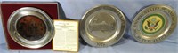3 PC COLLECTIBLE PLATE LOT ALAMO/ARMY