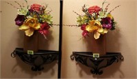 Wall shelf, jar bouquet