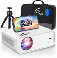 NEW $120 Mini Projector w/5G Wifi/BT/Tripod/Bag