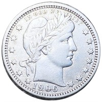 1906-O Barber Quarter LIGHTLY CIRCULATED