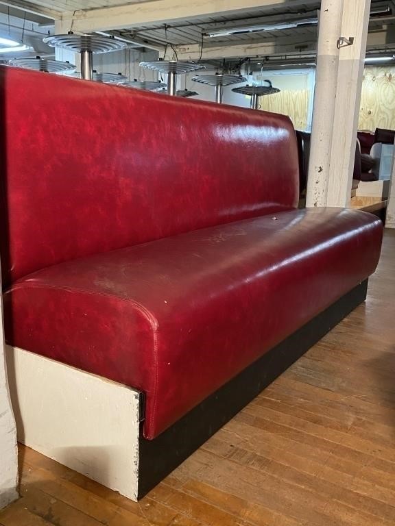 67" 1950's Retro Booth Bench