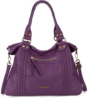 Montana West Purple Leather Crossbody Bag