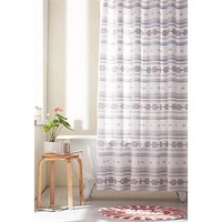 Wild Sage Chloe Clip Jacquard Shower Curtain