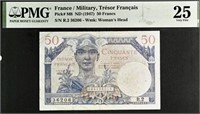 France 50 Francs Pi-M8 ND (1947) PMG 25 VFine FRAE