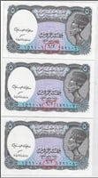 Consecutive Egypt 5 Piasters Replacement Notes E5C