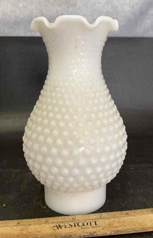 HOBNAIL OIL LAMP CHIMEY-APPROX. 7" TALL