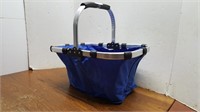 Folding Blue Basket Carrier