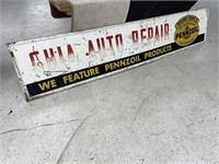 Pennzoil Auto Repair Metal Sign