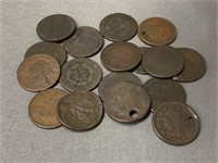 (16) Assorted Large Cents