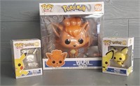 (3) Pokémon Pop Figures