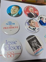 Lot of Political Button Pins To Include Kennedy
