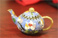 A Vintage Chinese Small Cloisonne Teapot