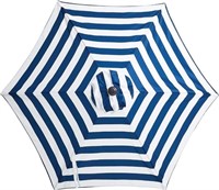 MUCHENGHY 9ft Patio Umbrella Striped Blue/White